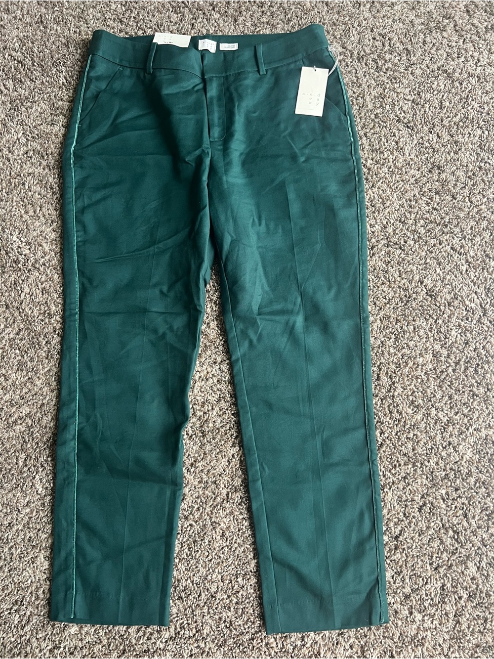 A New Day Slim Ankle Pants Green Size 10R NWT
